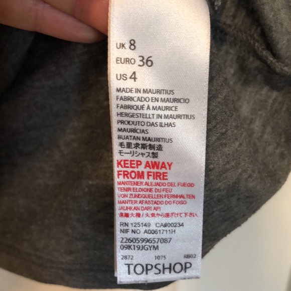 TopShop Grey Tshirt - Picture 5 of 6